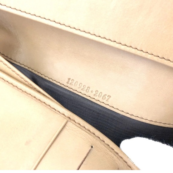 Gucci Beige Leather and Canvas Clutch - Picture 7 of 7